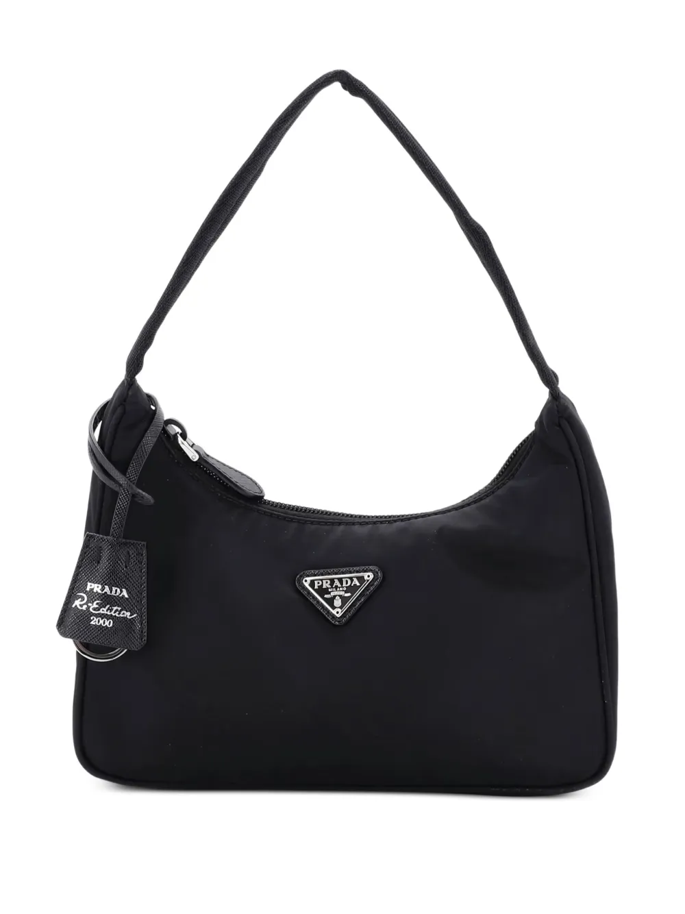 Prada Pre-Owned Re-Edition 2000 Tessuto Mini hobo bag - ブラック Prada Pre-Owned Re-Edition 2000 Tessuto Mini hobo bag - ブラック
