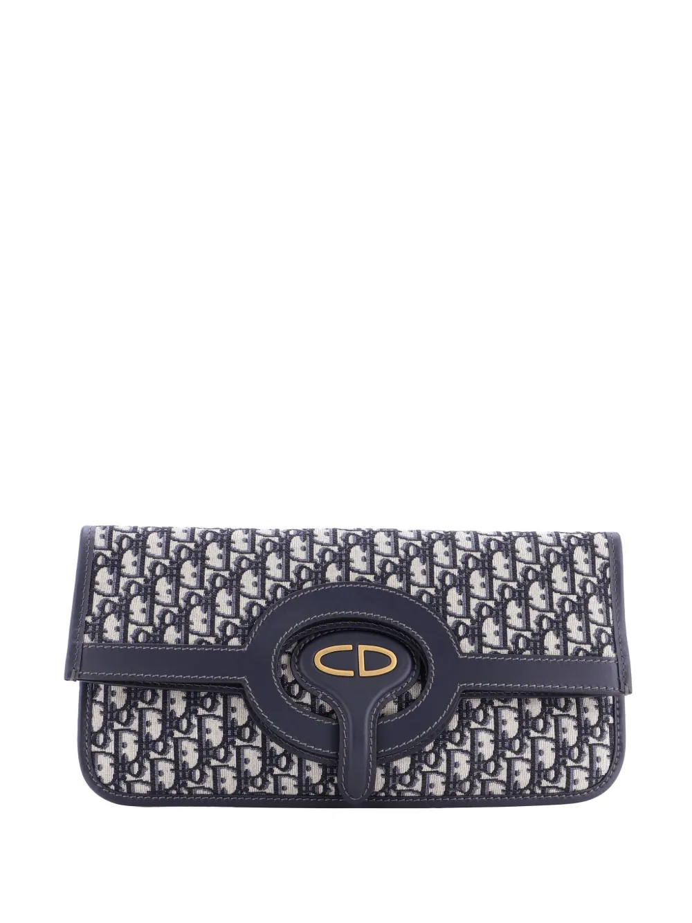Christian Dior Pre-Owned Fold Over Oblique Canvas clutch bag | azul | Image 1