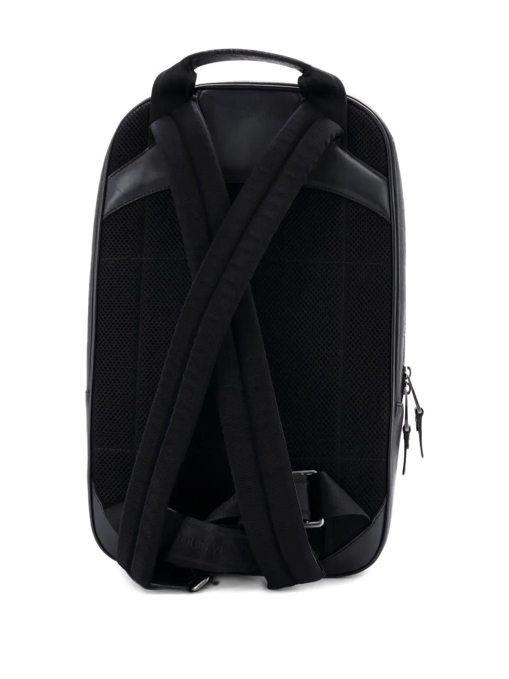 Pre-owned Louis Vuitton Michael Nm Damier Infini Leather Backpack In Black