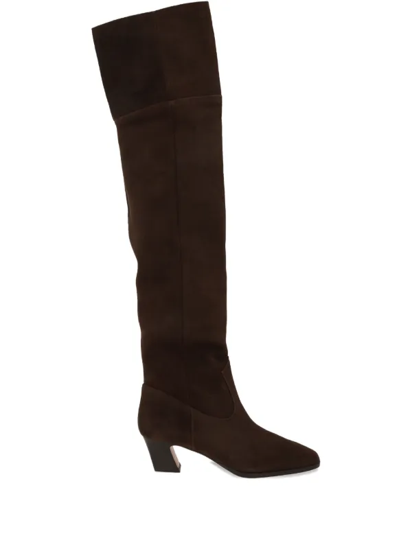 Aquazzura 50mm Nomad Square-toe Boots in Brown