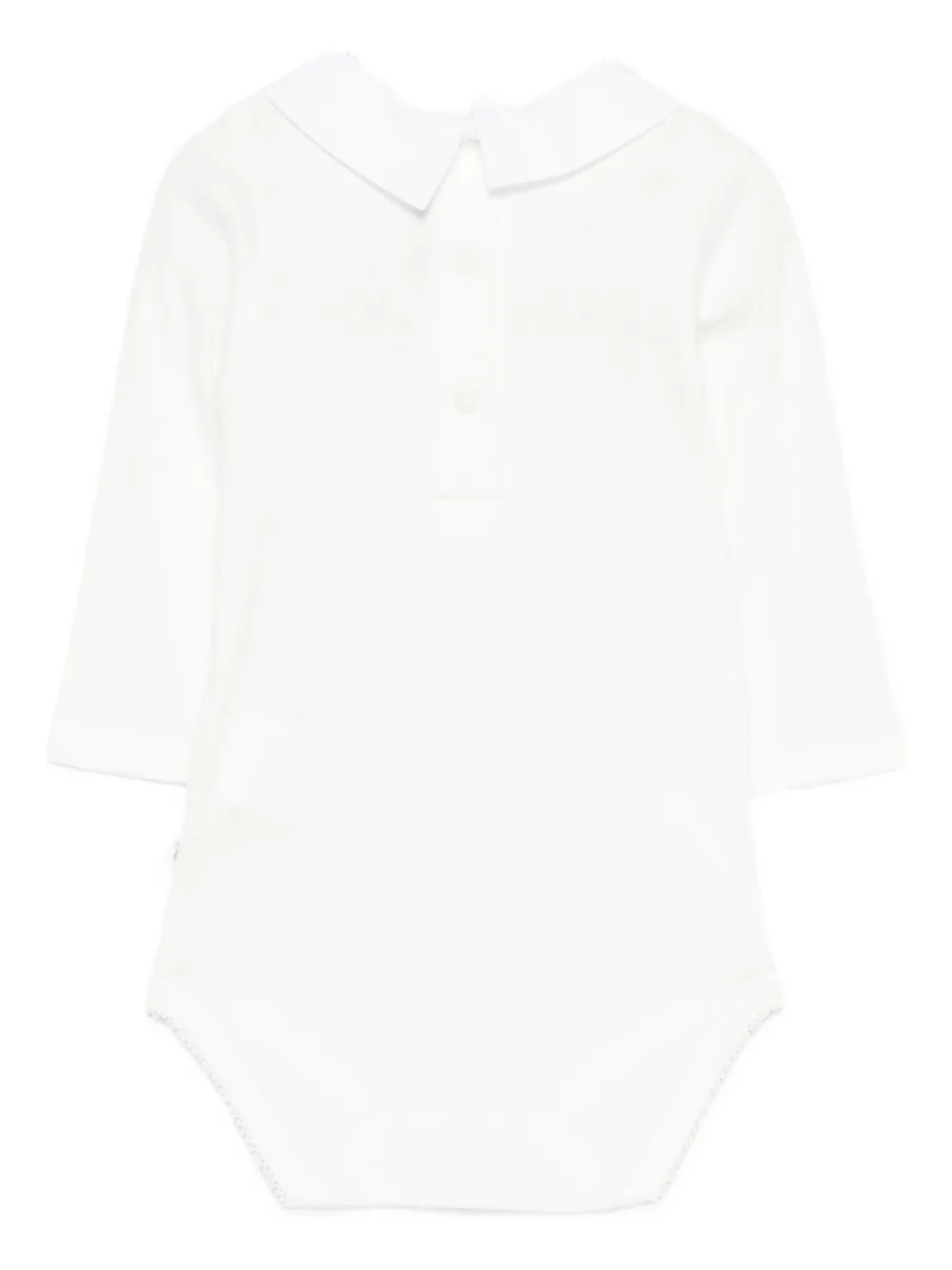 Bonpoint embroidered-detail collared body - Wit