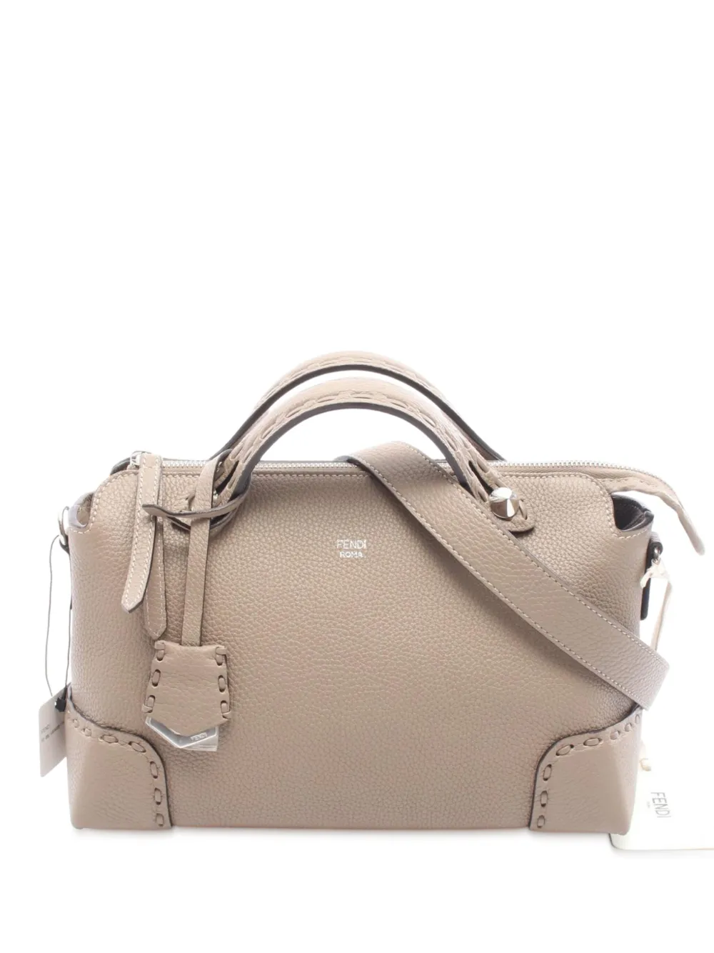 Pre-owned Fendi 2010-2025 Medium Leather By The Way Satchel