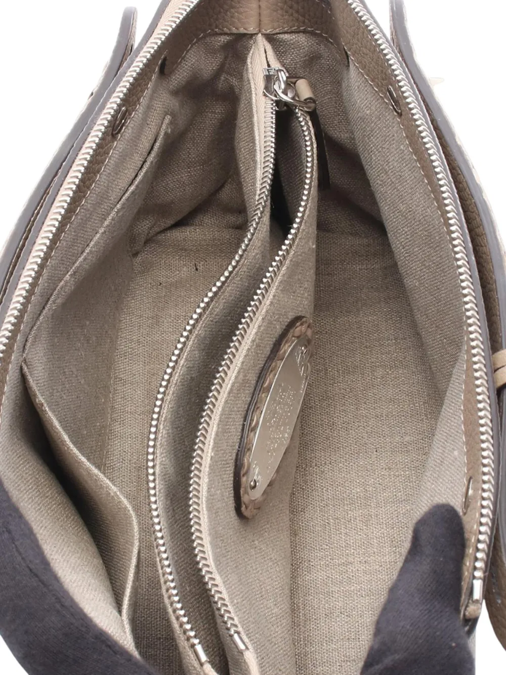 Pre-owned Fendi 2010-2025 Medium Leather By The Way Satchel