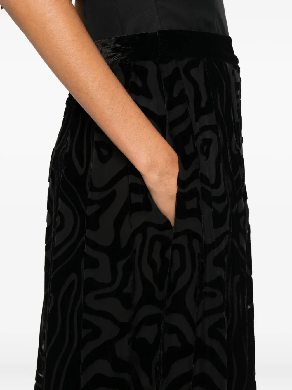 Ulla Johnson Valleta Patterned Skirt In Black