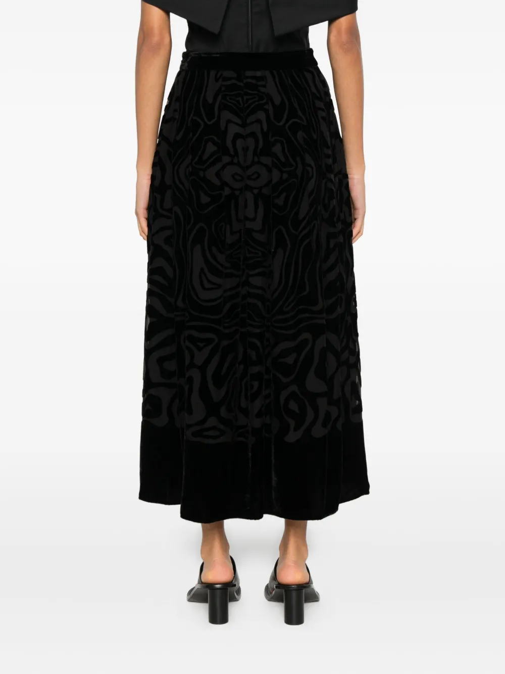 Ulla Johnson Valleta Patterned Skirt In Black