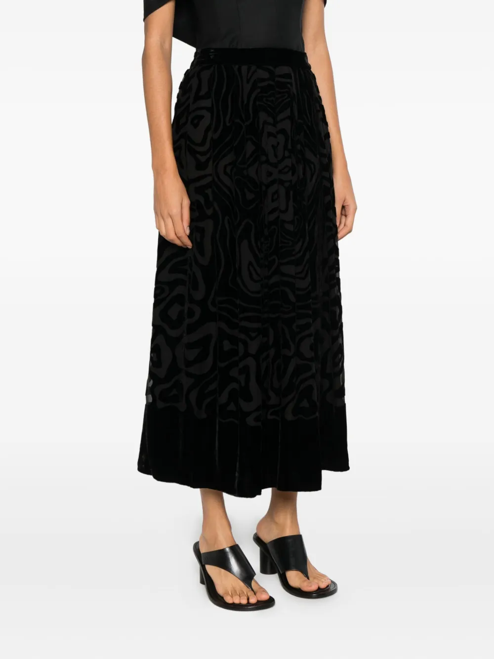 Ulla Johnson Valleta Patterned Skirt In Black