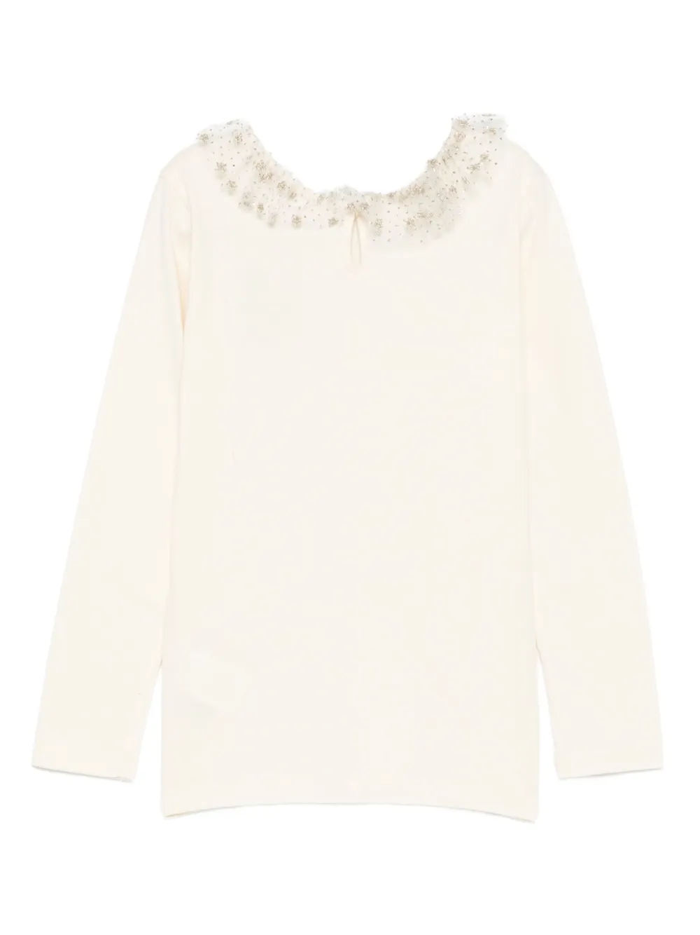 Bonpoint Tidjany embroidered-detail lace top | Girls T-Shirts | Image 2