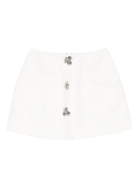Blumarine floral-embellishment mini skirt