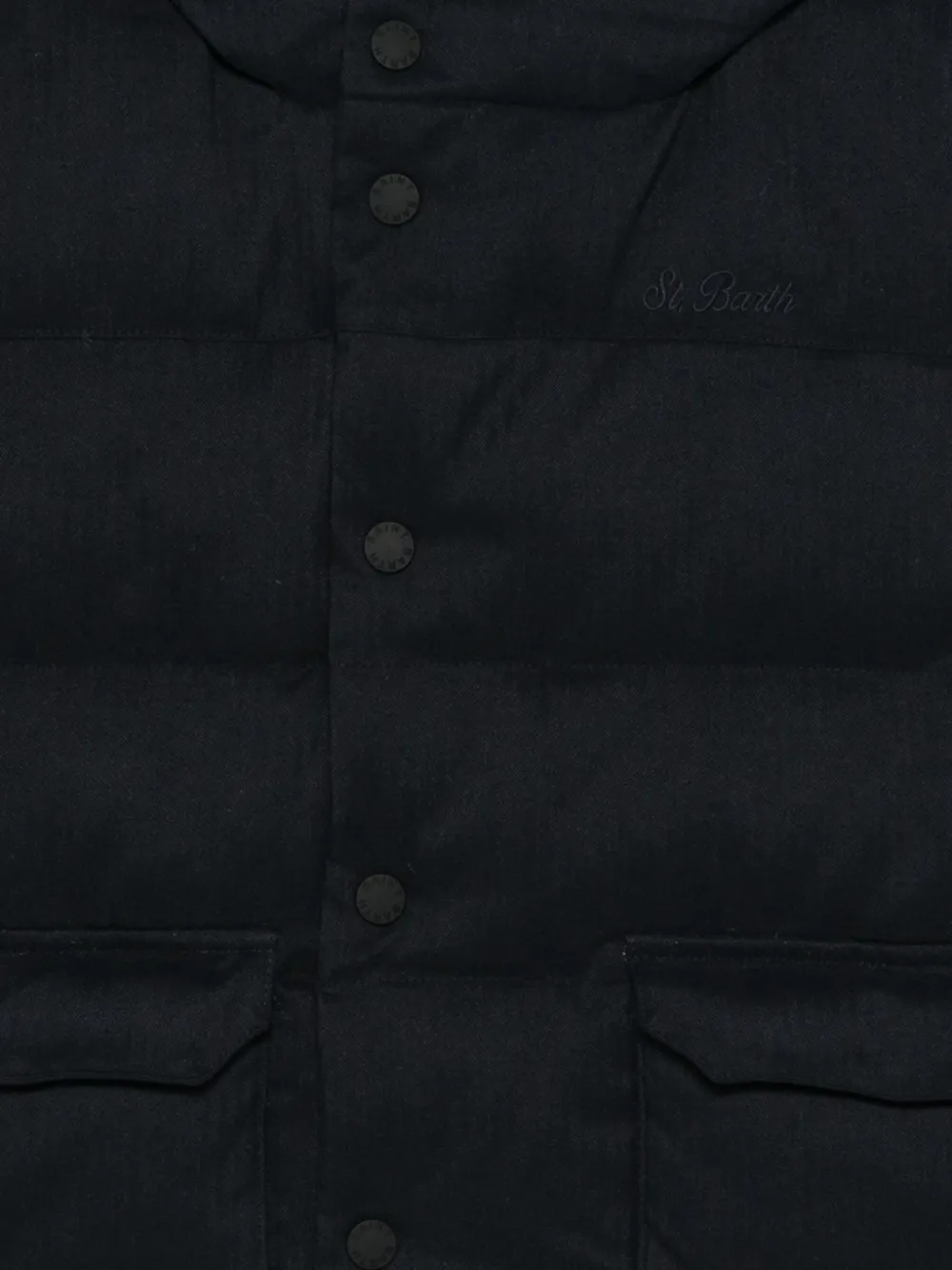 MC2 Saint Barth Kids Baxter P Jr flanellen donsjack Blauw