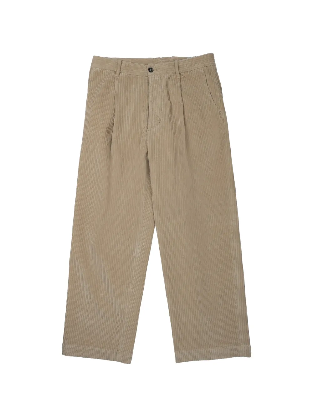 Nine In The Morning pleated corduroy trousers - Nude