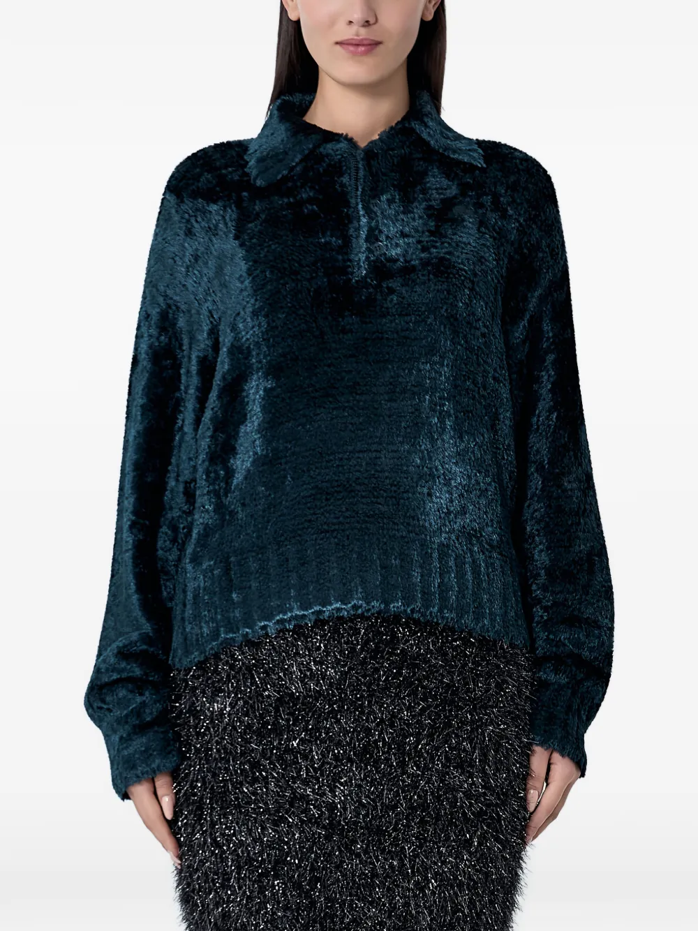 Lacoste velour knit polo shirt - Grün