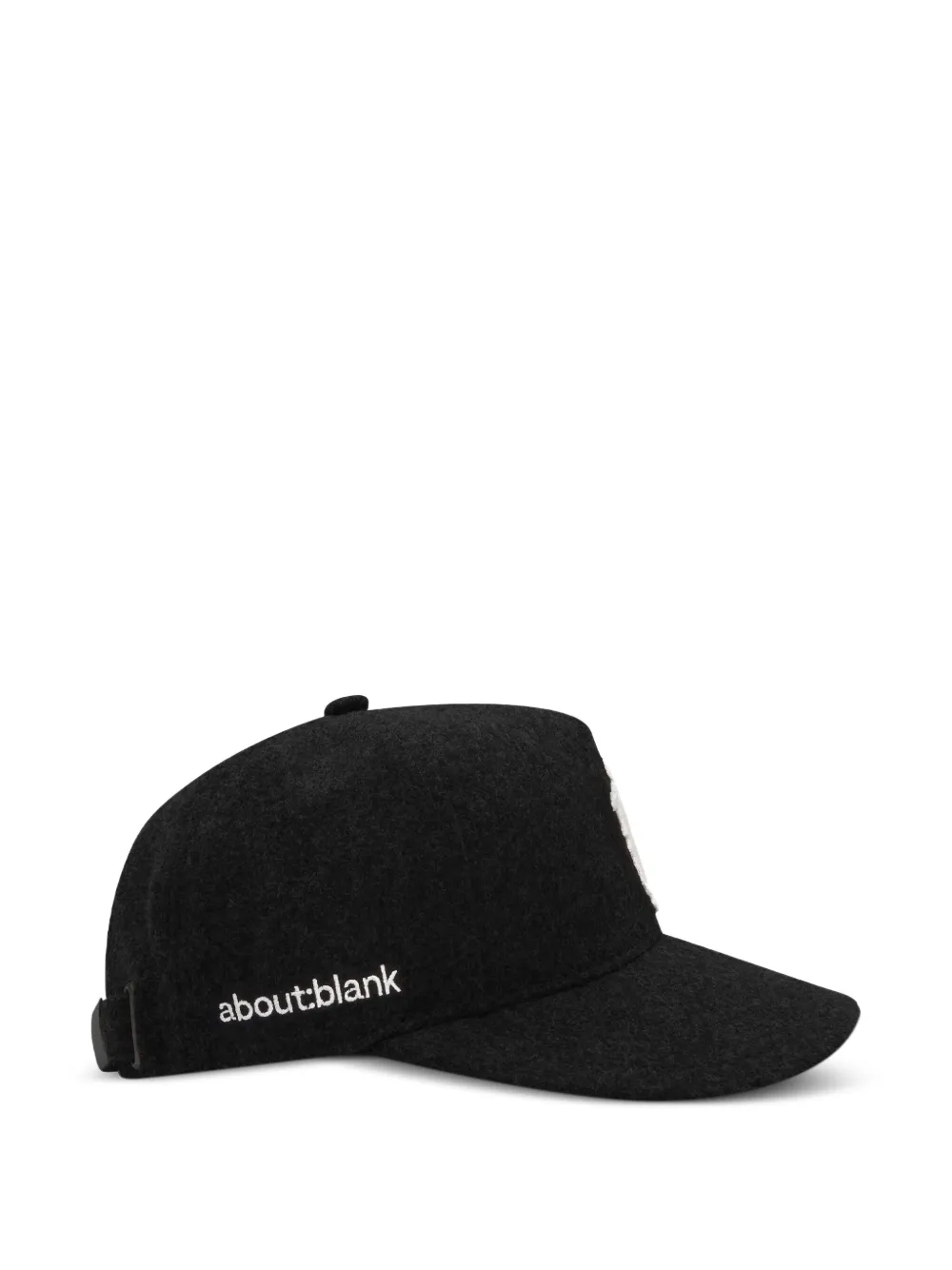 ABOUTBLANK embroidered-monogram cap | Black | Image 1