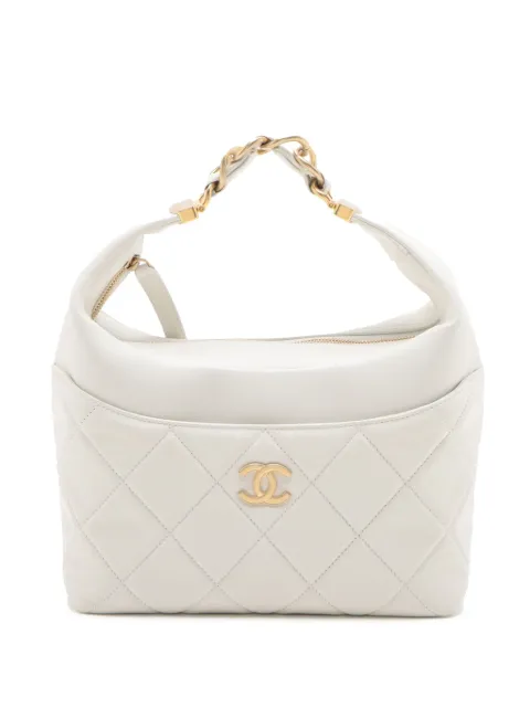CHANEL Pre-Owned 2021-2025 Quilted Calfskin Close To Me Hobo handbag