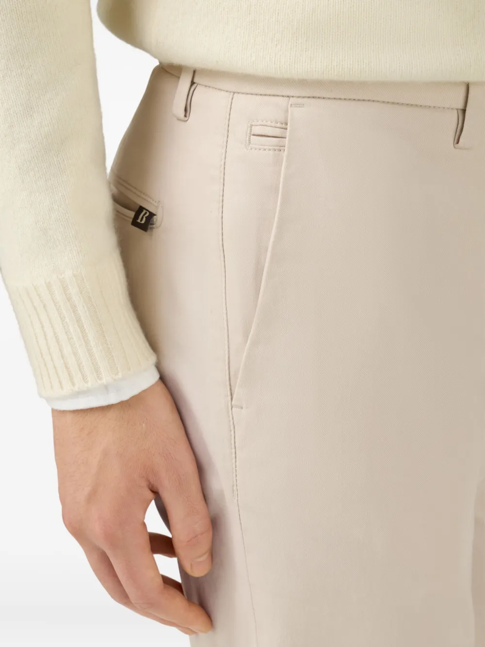 Boggi Milano Katoenen broek Beige