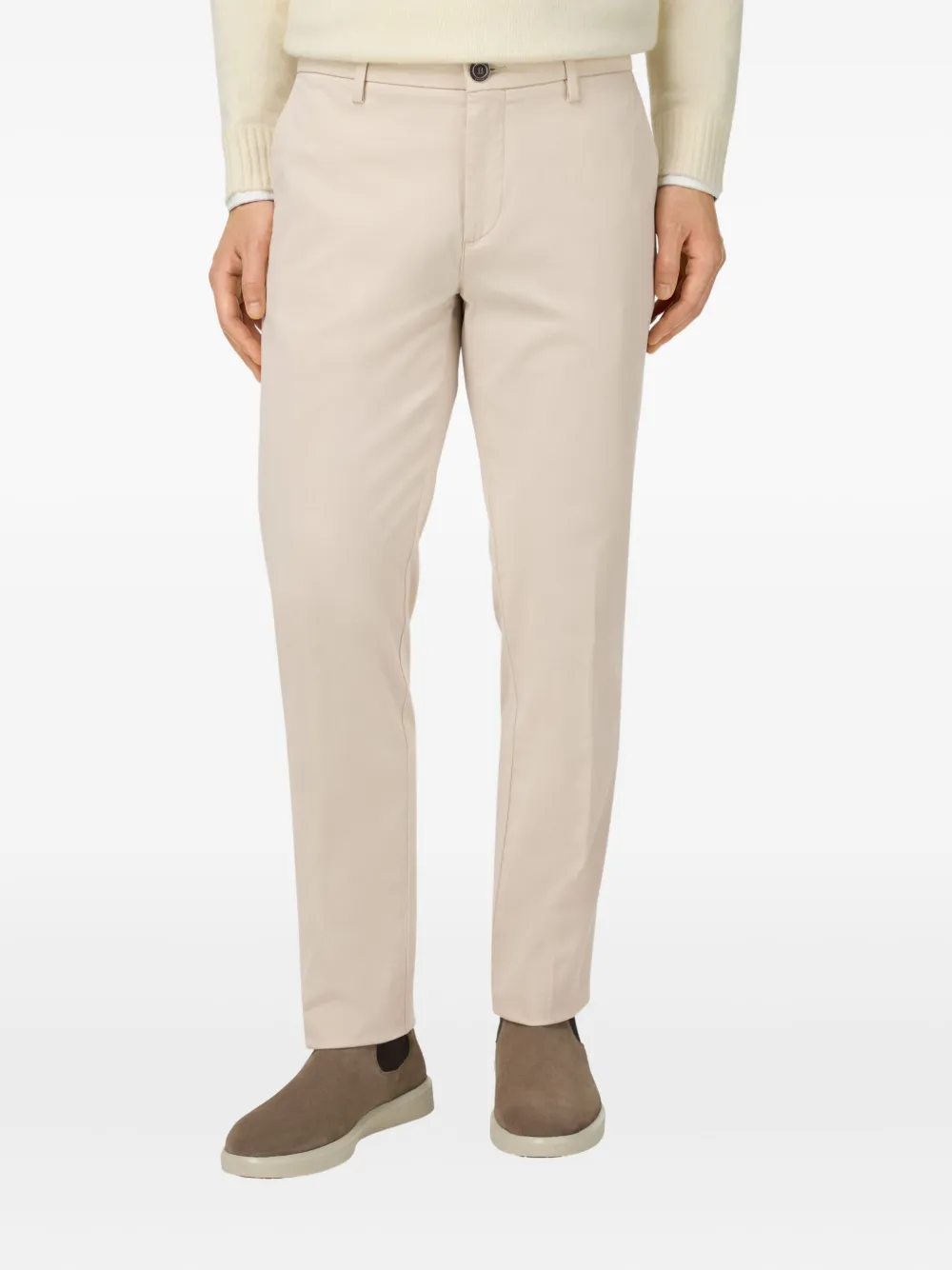 Boggi Milano Katoenen broek Beige