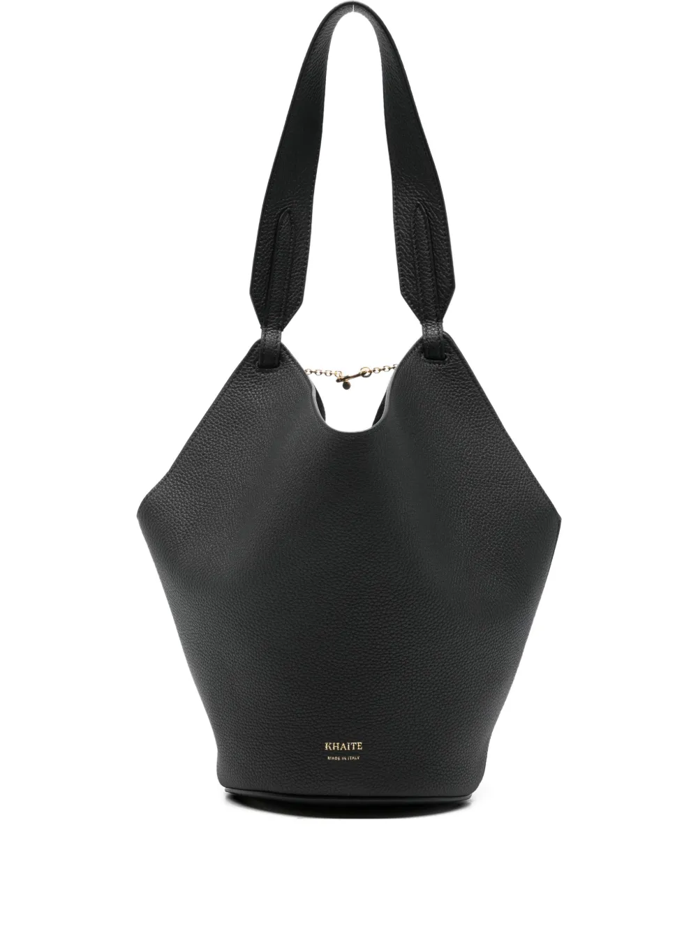 Khaite Lotus Chain Mini Shoulder Bag In Black