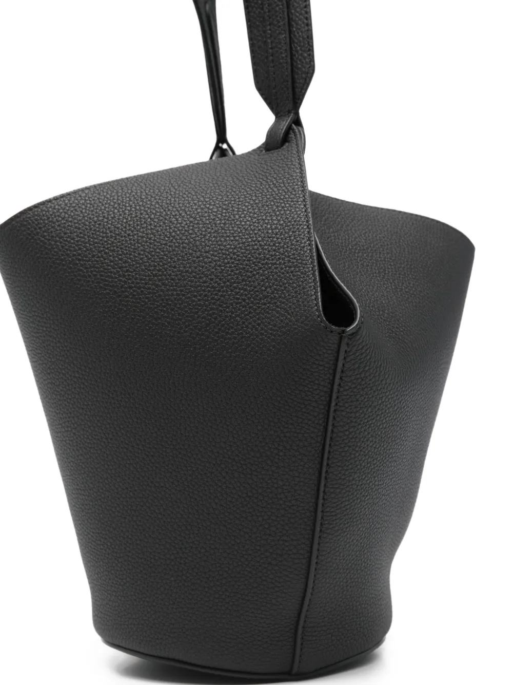 KHAITE Lotus kleine schoudertas met ketting Zwart