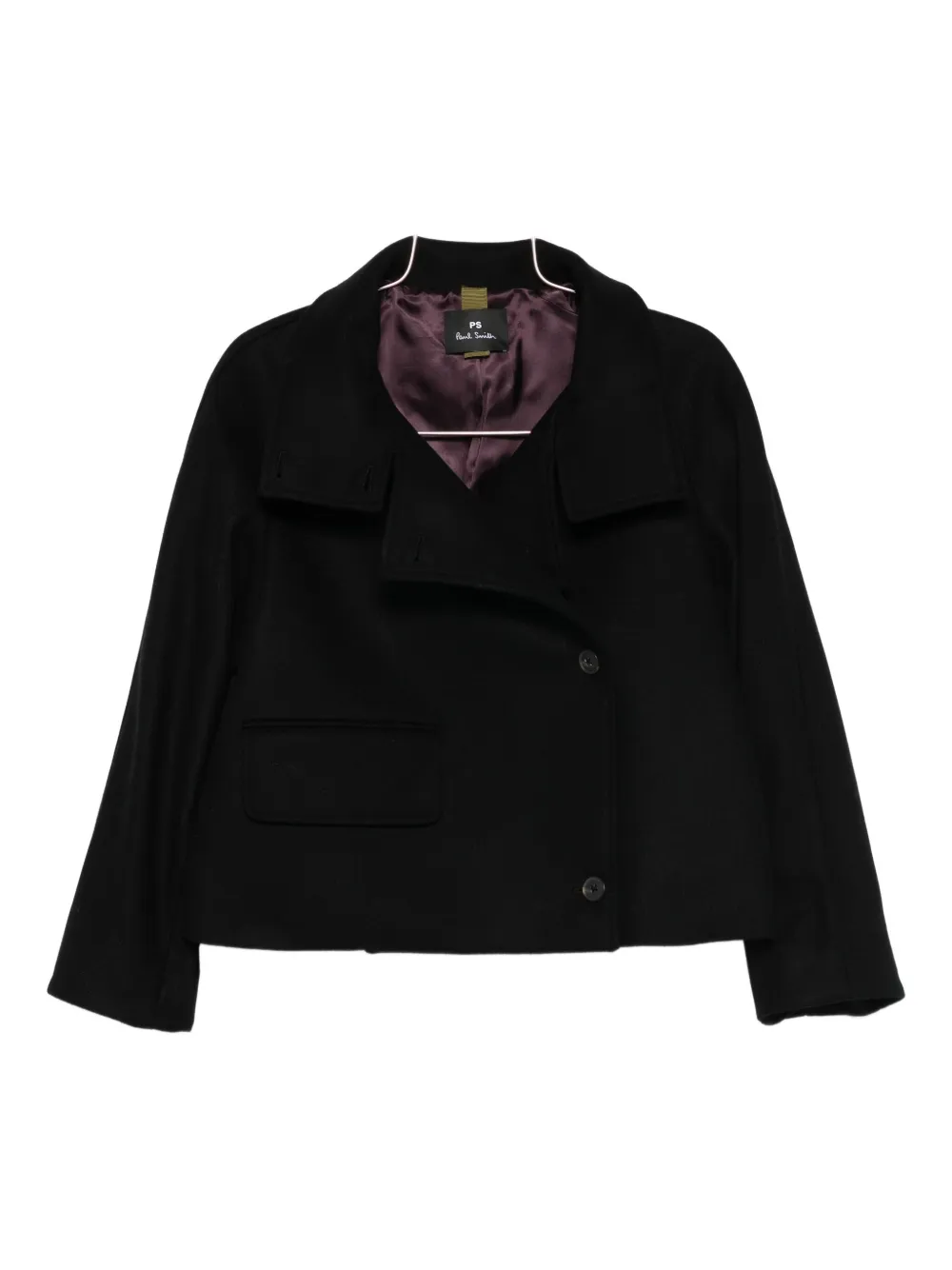 Ps By Paul Smith Flap-pocket Jacket In Black