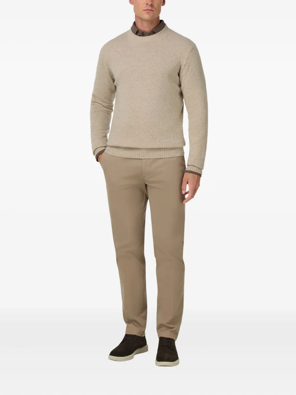 Boggi Milano Katoenen broek - Beige