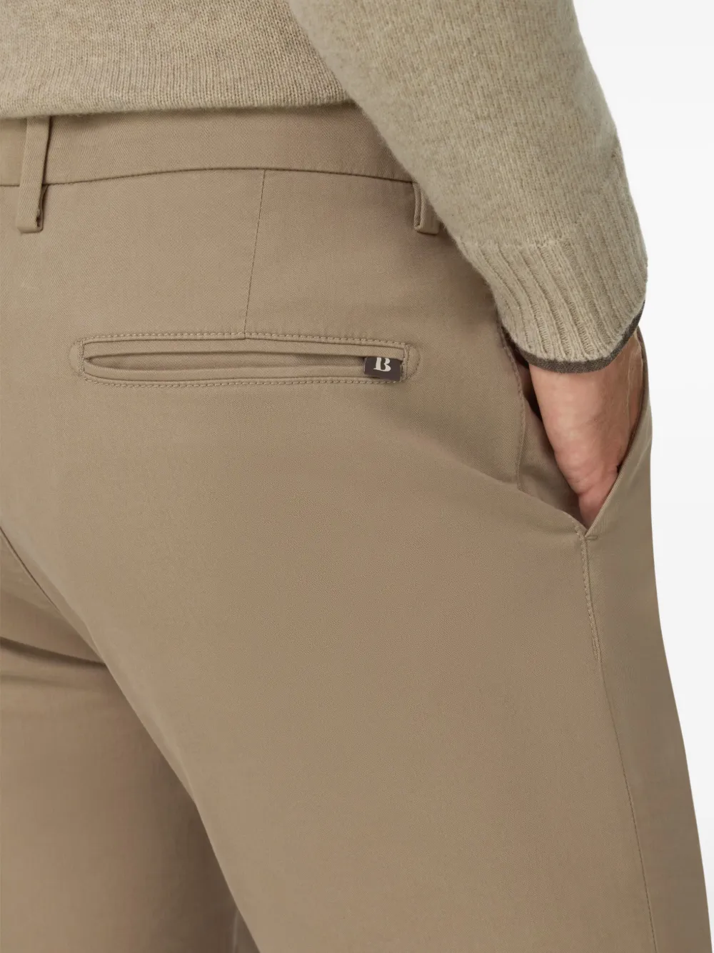 Boggi Milano Katoenen broek Beige