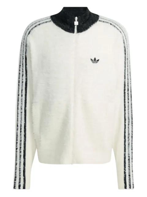 adidas three-stripe zip-up cardigan 