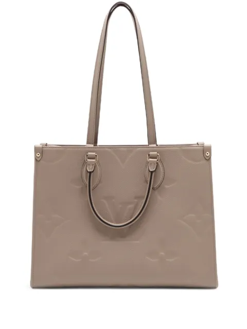 Louis Vuitton Pre-Owned bolsa satchel Onthego MM en Monogram Empreinte 2021-2025