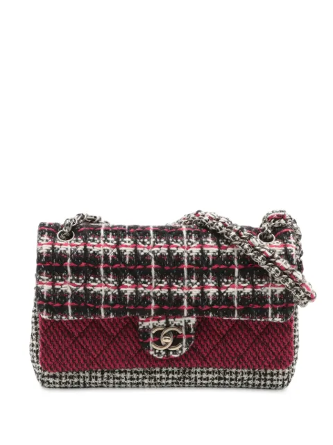 CHANEL Pre-Owned 2009-2010 Medium Classic Tweed Double Flap shoulder bag