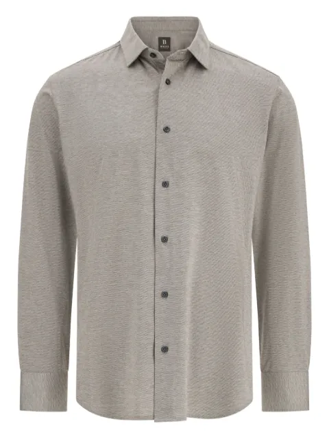 Boggi Milano pointed-ollar cotton shirt