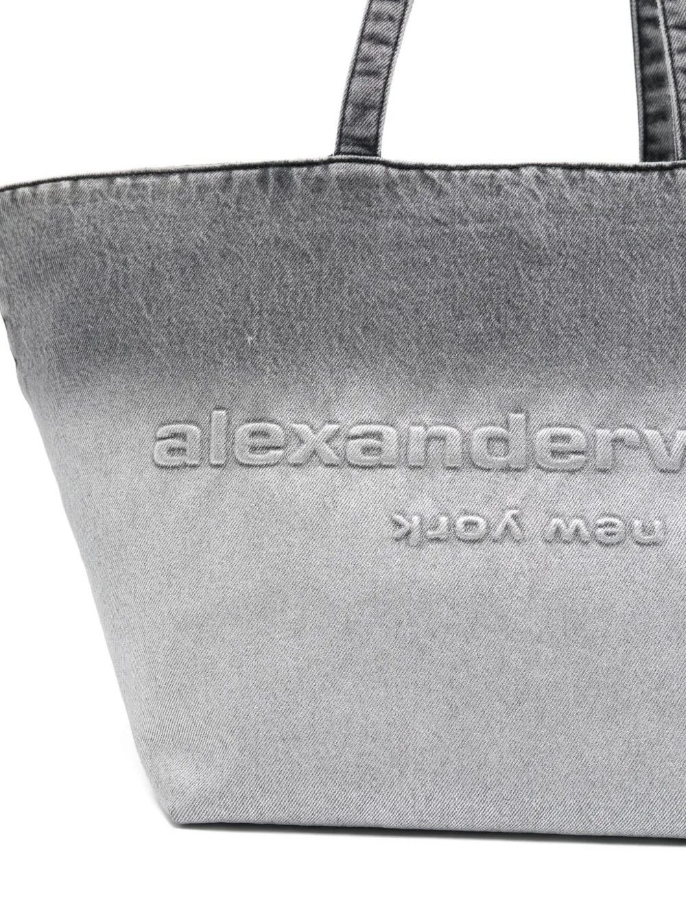 Alexander Wang Large Punch Embossed Tote Bag In Gray