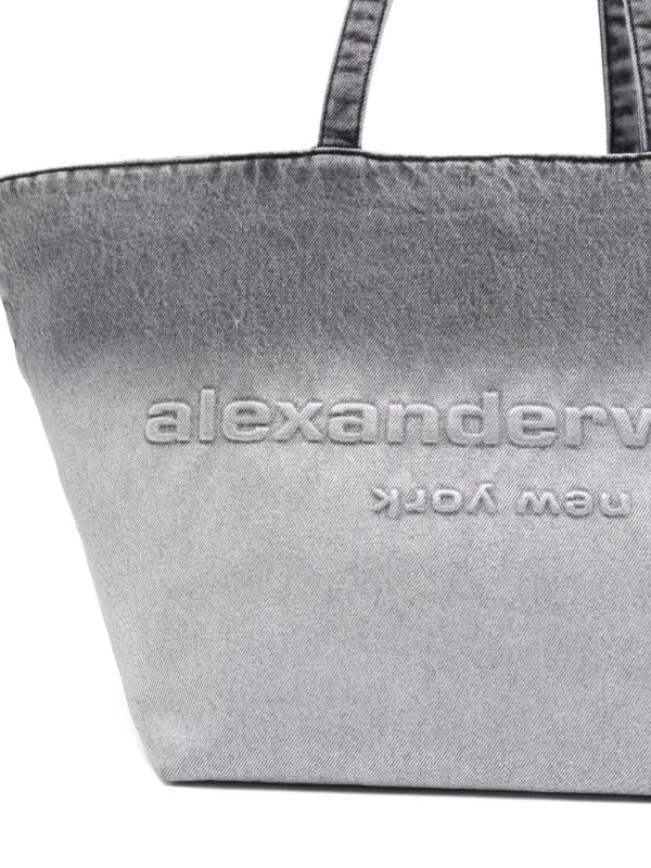 Alexander Wang Denim Punch Large Tote | Grey | FARFETCH