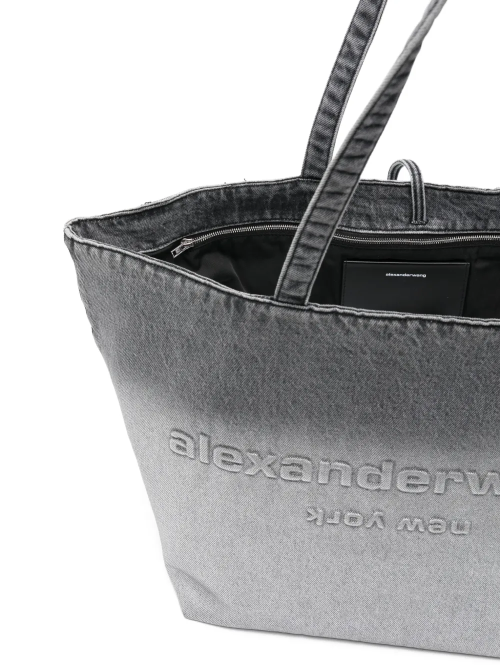 Alexander Wang Large Punch Embossed Tote Bag In Gray