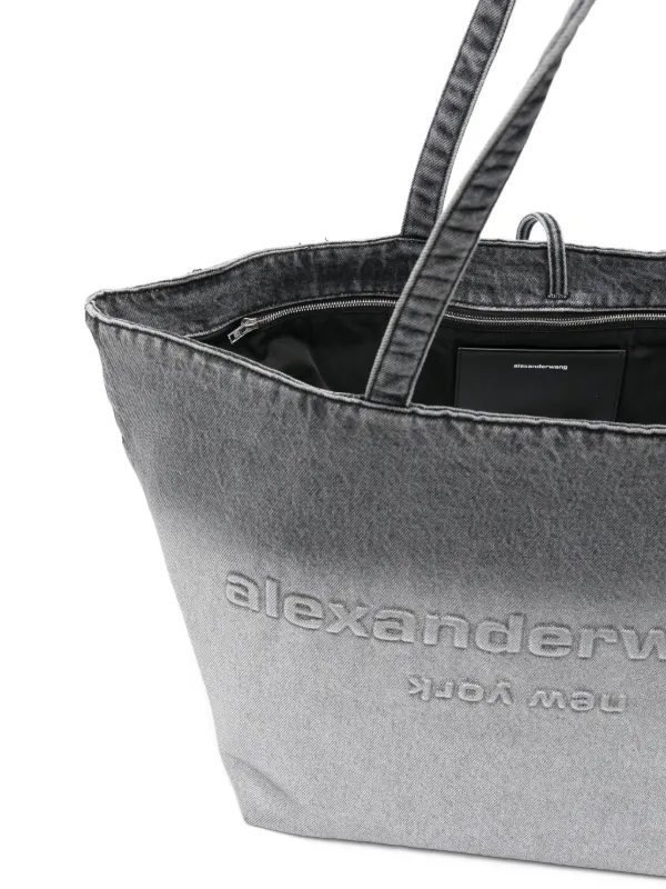 Alexander Wang Punch エンボス ハンドバッグ L | グレー | FARFETCH JP