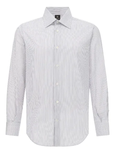 Boggi Milano Camisa de algodão listrada