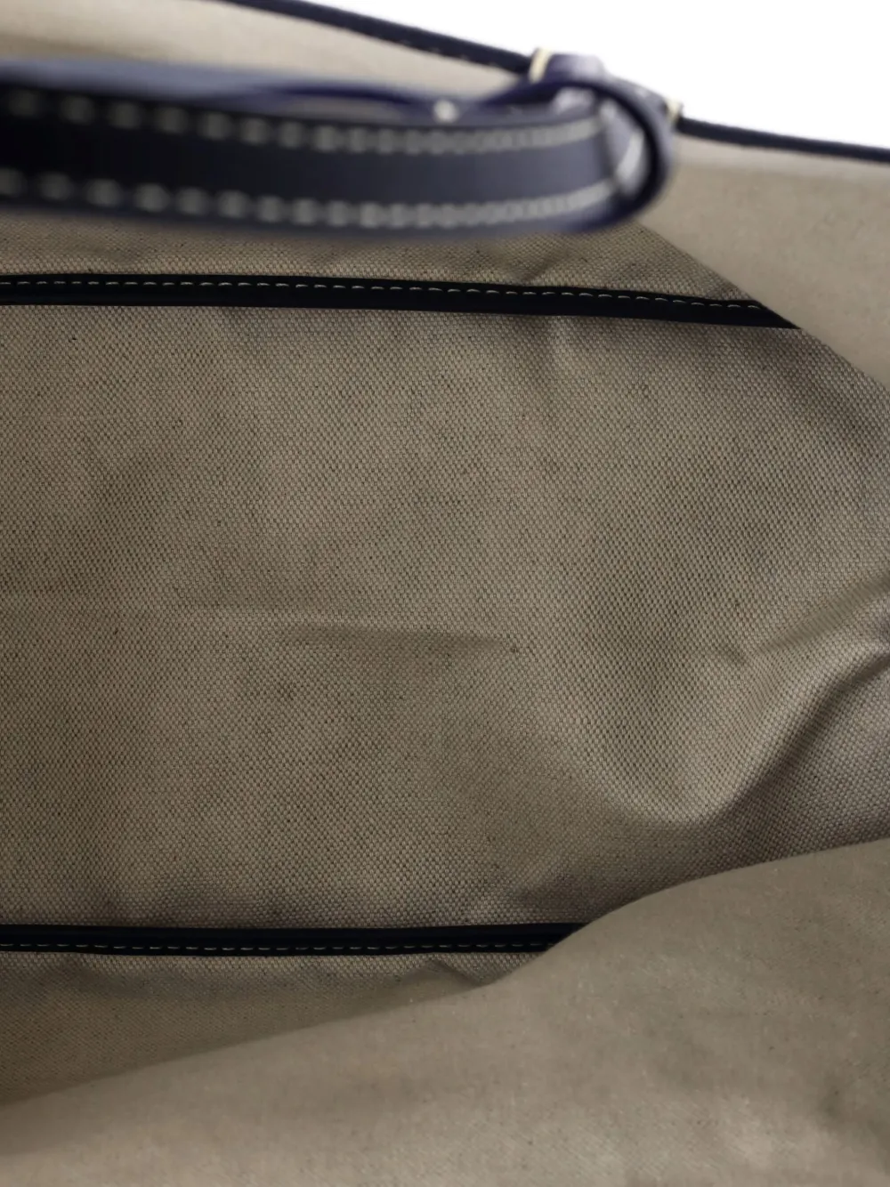Pre-owned Goyard Saint Louis Coated Canvas Pm Tote Bag In Blue