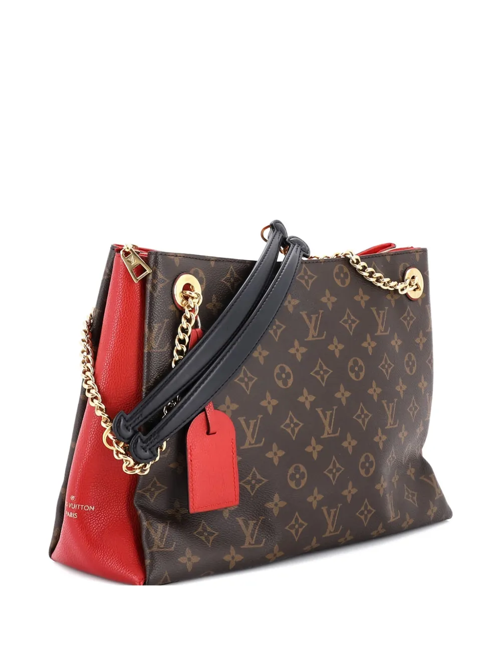 Louis Vuitton Pre-Owned Surene Handbag Monogram Canvas with Leather MM