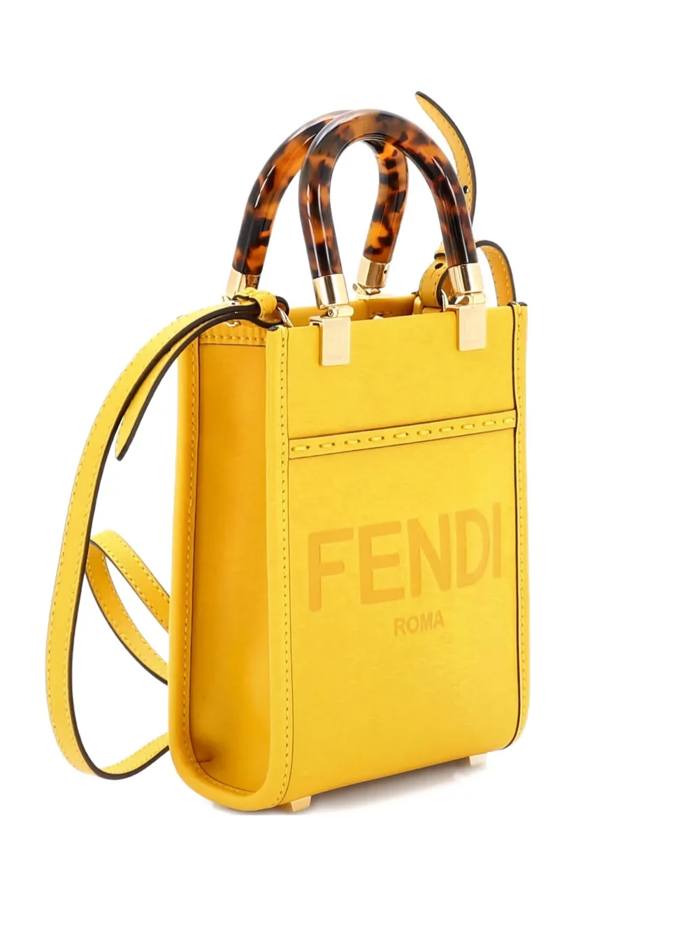 Fendi Pre-Owned Sunshine Shopper Tote Leather Mini crossbody bag -