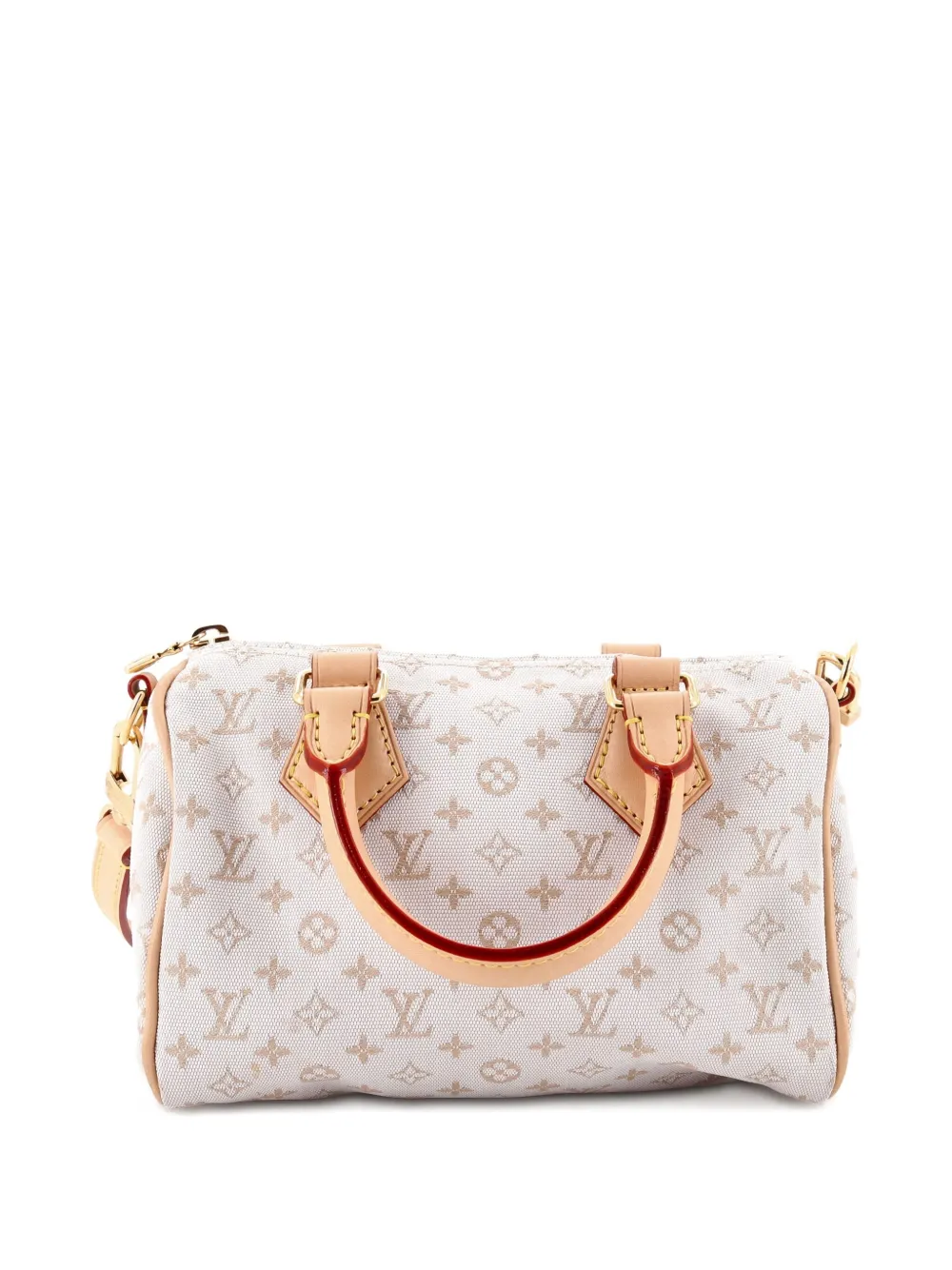 Pre-owned Louis Vuitton Speedy Bandouliere Bag Monogram Jacquard Polyamide 20 Satchel
