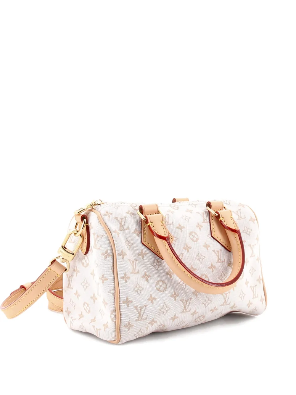 Pre-owned Louis Vuitton Speedy Bandouliere Bag Monogram Jacquard Polyamide 20 Satchel