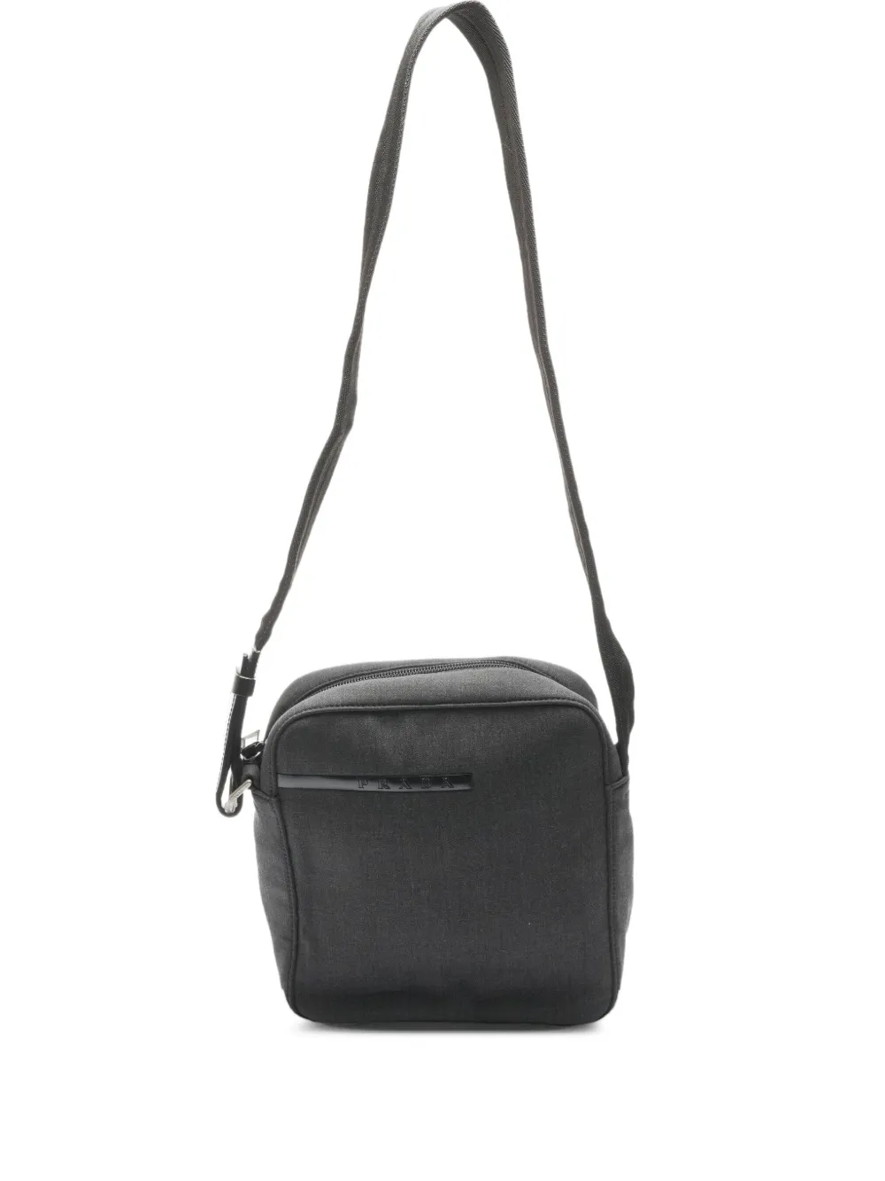 Prada Pre-Owned 1990s キャンバス スポーツ ショルダーバッグ - グレー Prada Pre-Owned 1990s キャンバス スポーツ ショルダーバッグ - グレー