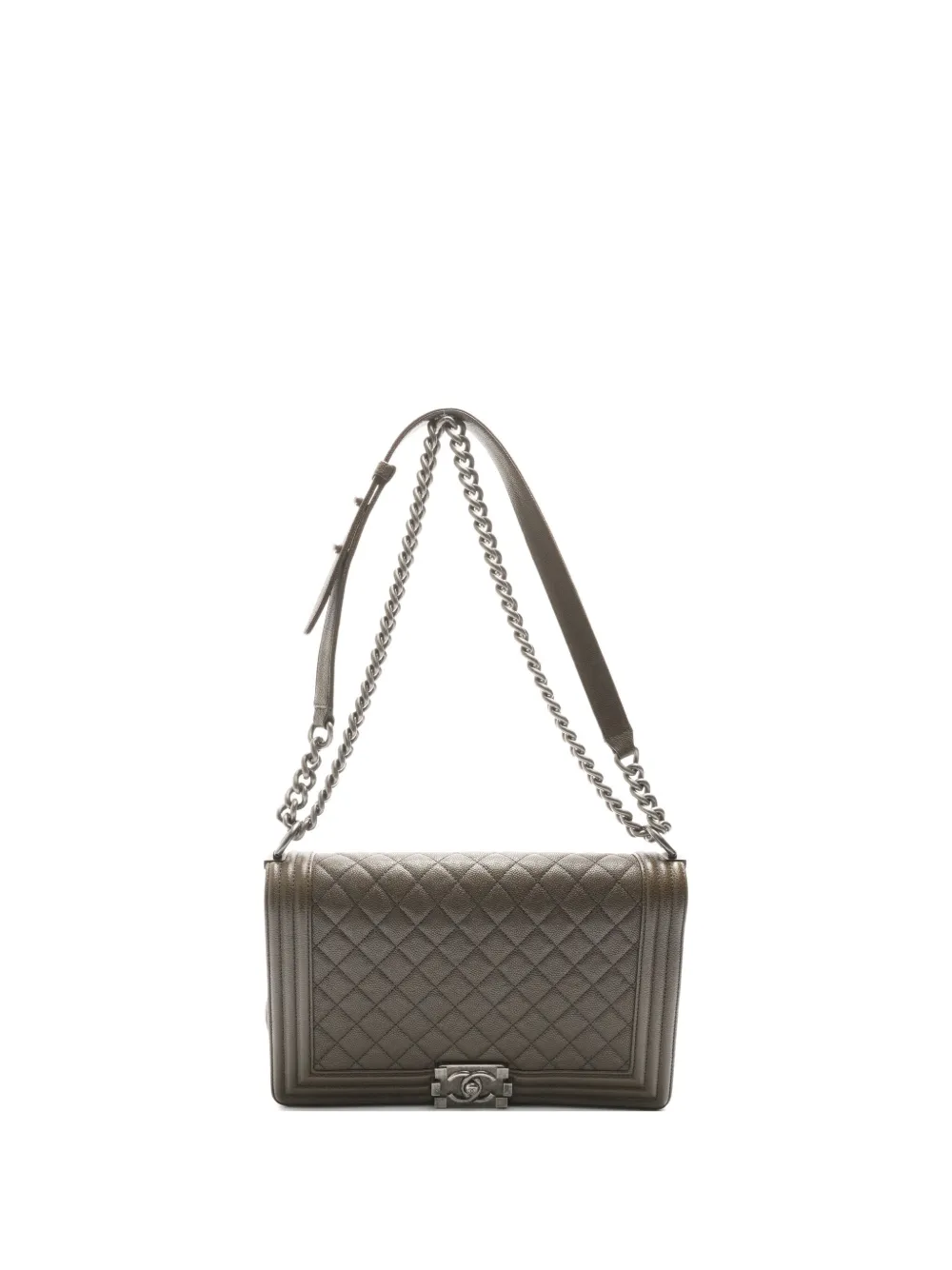 CHANEL Pre-Owned 2016-2017 ボーイ ショルダーバッグ M - ブラウン