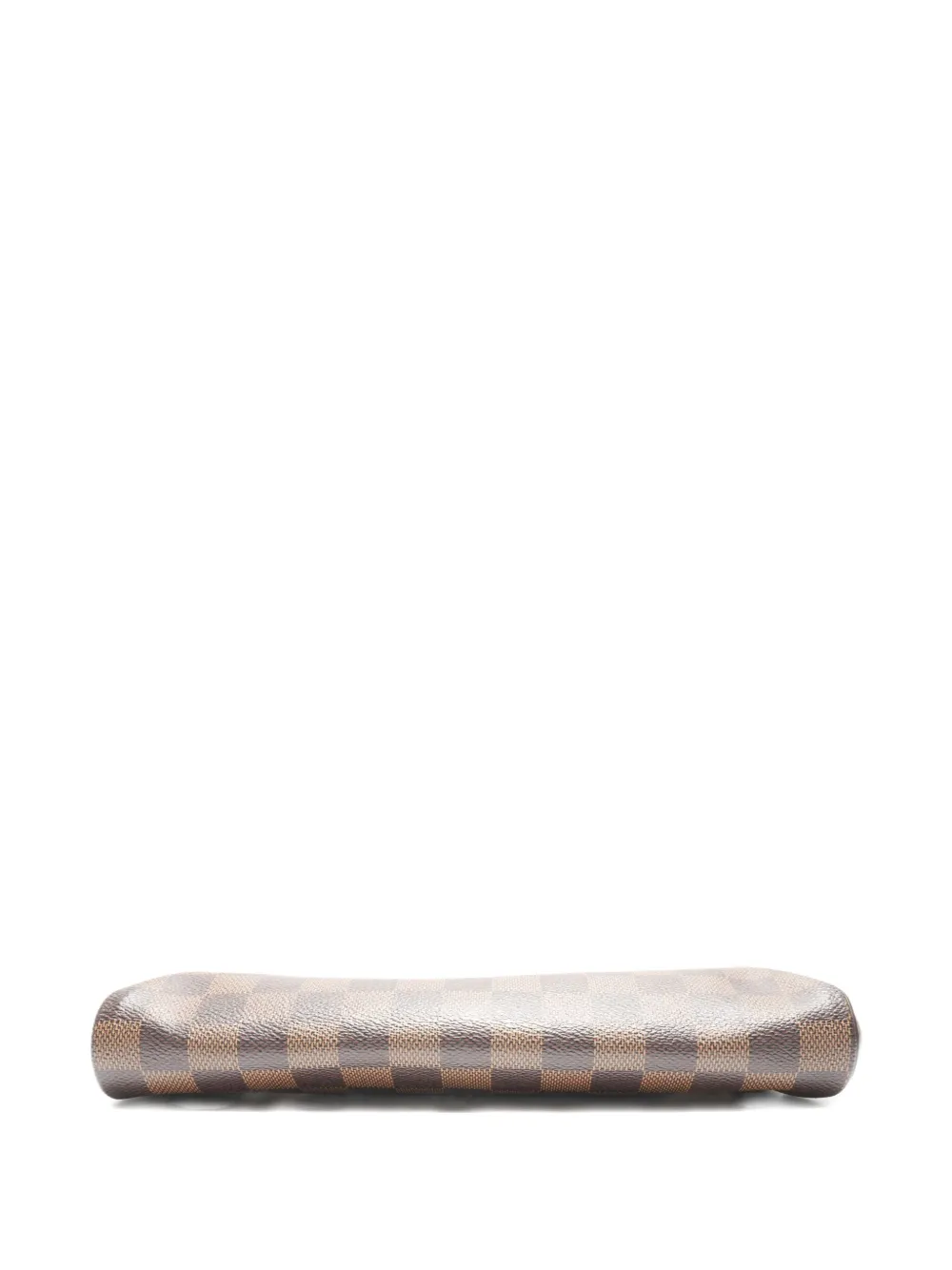 Pre-owned Louis Vuitton 2011 Pochette Eva Damier Chain Shoulder Bag In Brown