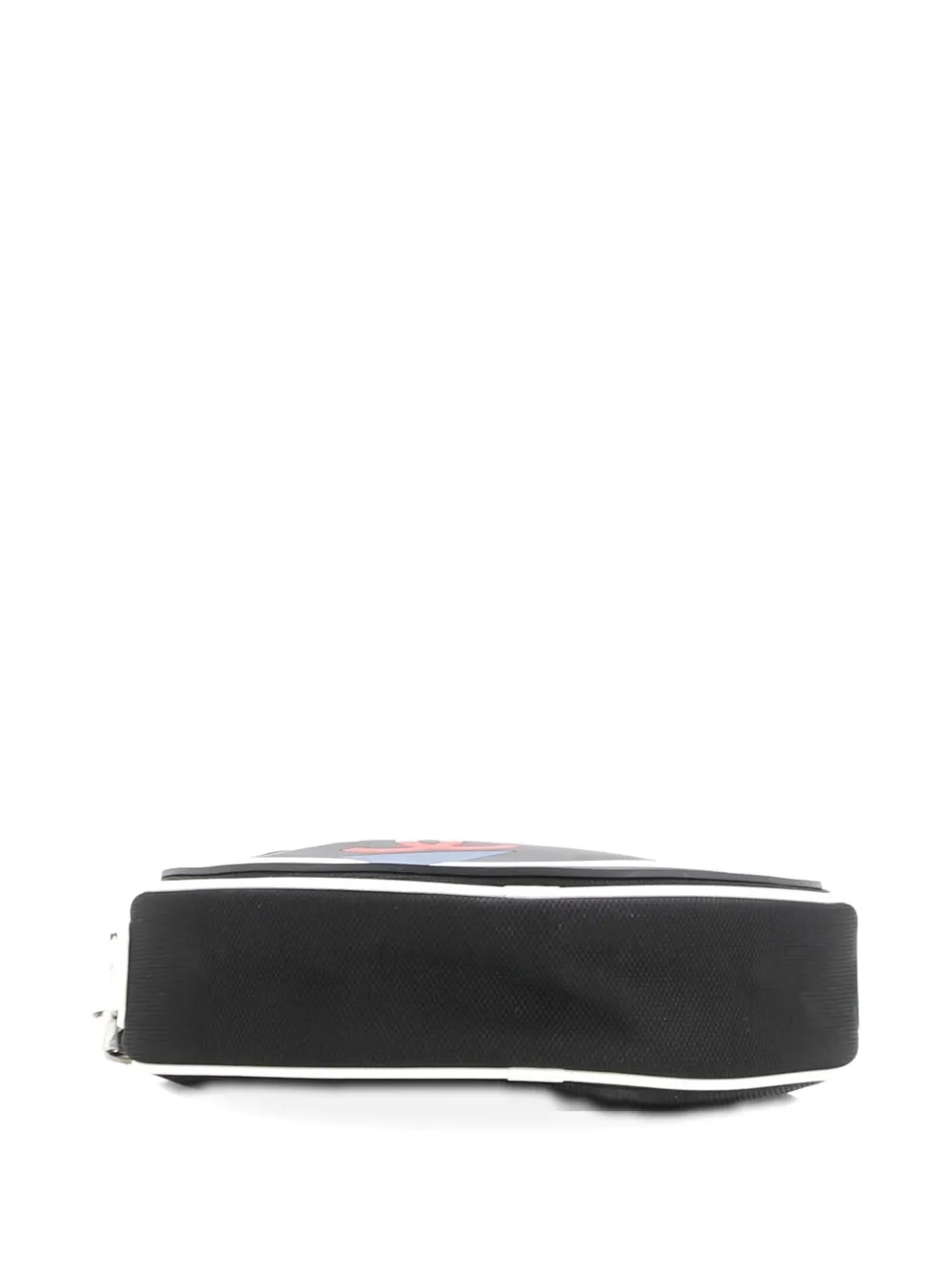 Pre-owned Chanel Airlines Round Canvas And Rubber Crossbody Bag