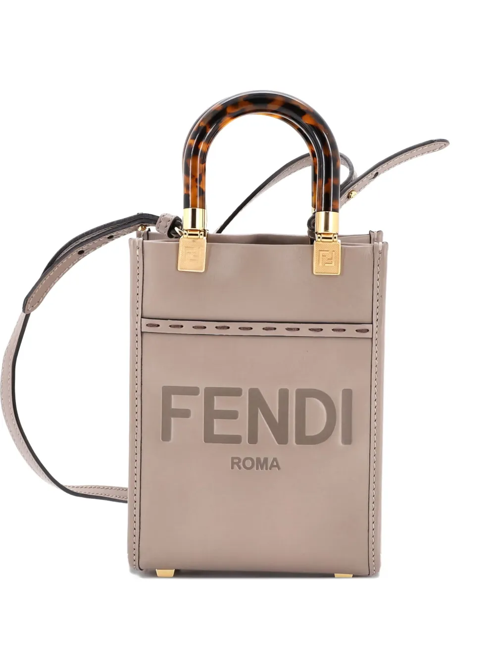 Fendi Pre-Owned Sunshine Shopper Tote Leather Mini crossbody bag - Fendi Pre-Owned Sunshine Shopper Tote Leather Mini crossbody bag -