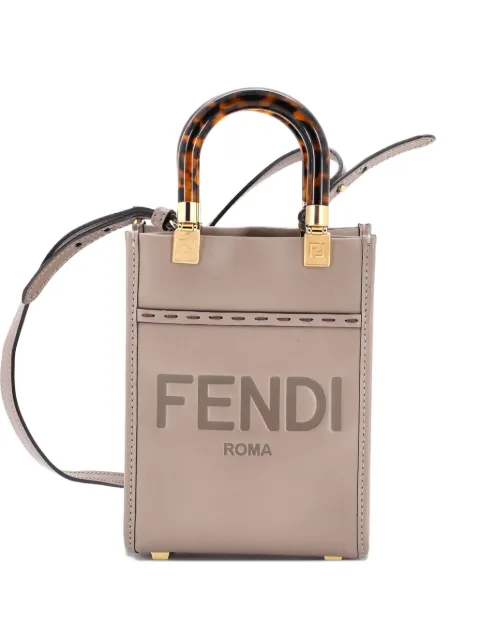 Fendi Pre-Owned Sunshine Shopper Tote Leather Mini crossbody bag