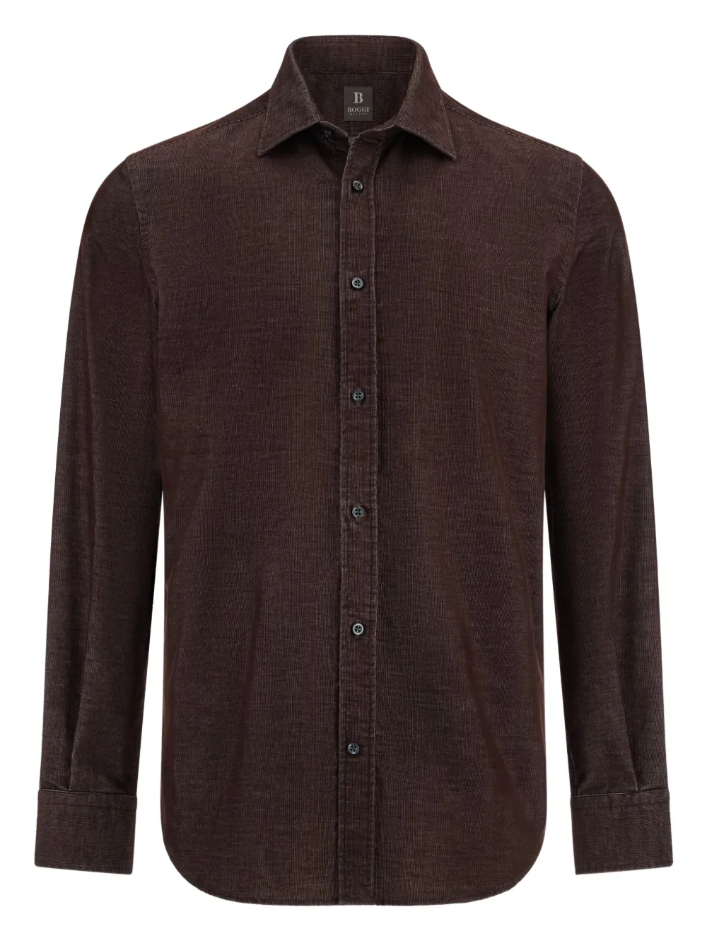 Boggi Milano camisa con botones | marrón | Image 1