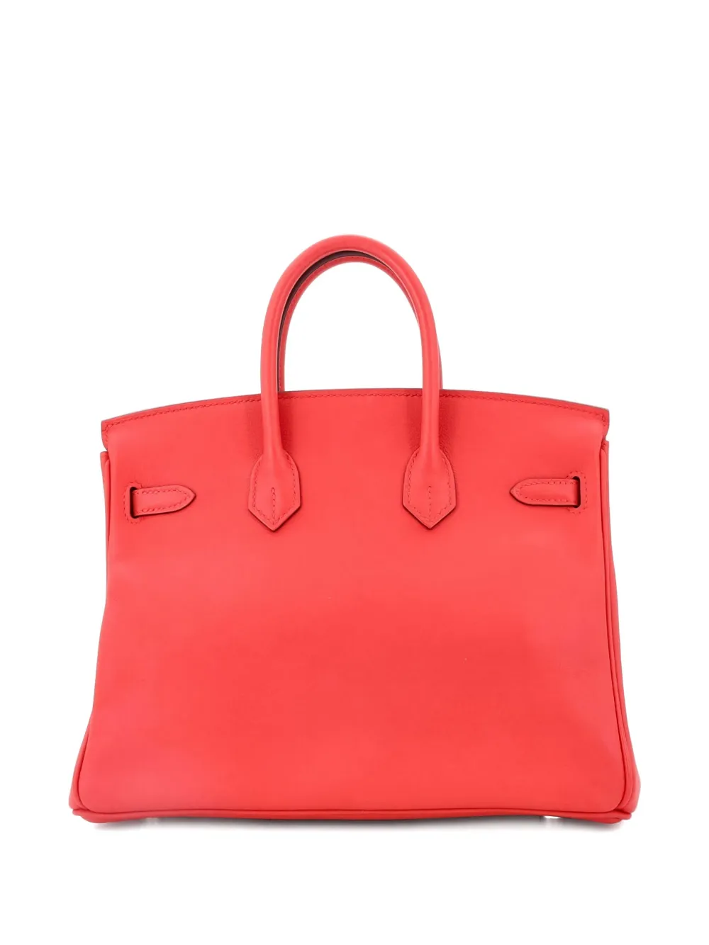 Hermès Pre-Owned Birkin Handbag Red Swift with Palladium Hardware 25 tote bag | Pre-Owned | Image 2