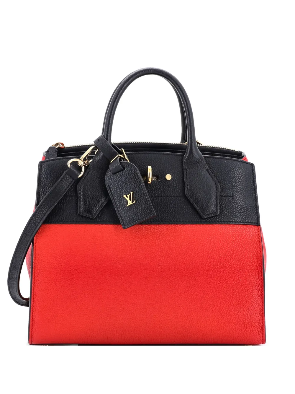 Louis Vuitton Pre-Owned City Steamer Handbag Leather PM satchel - レッド Louis Vuitton Pre-Owned City Steamer Handbag Leather PM satchel - レッド