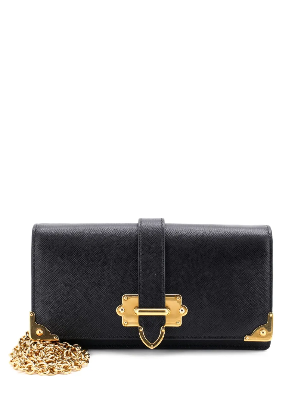 Prada Pre-Owned Cahier Saffiano Leather Mini crossbody bag - ブラック Prada Pre-Owned Cahier Saffiano Leather Mini crossbody bag - ブラック