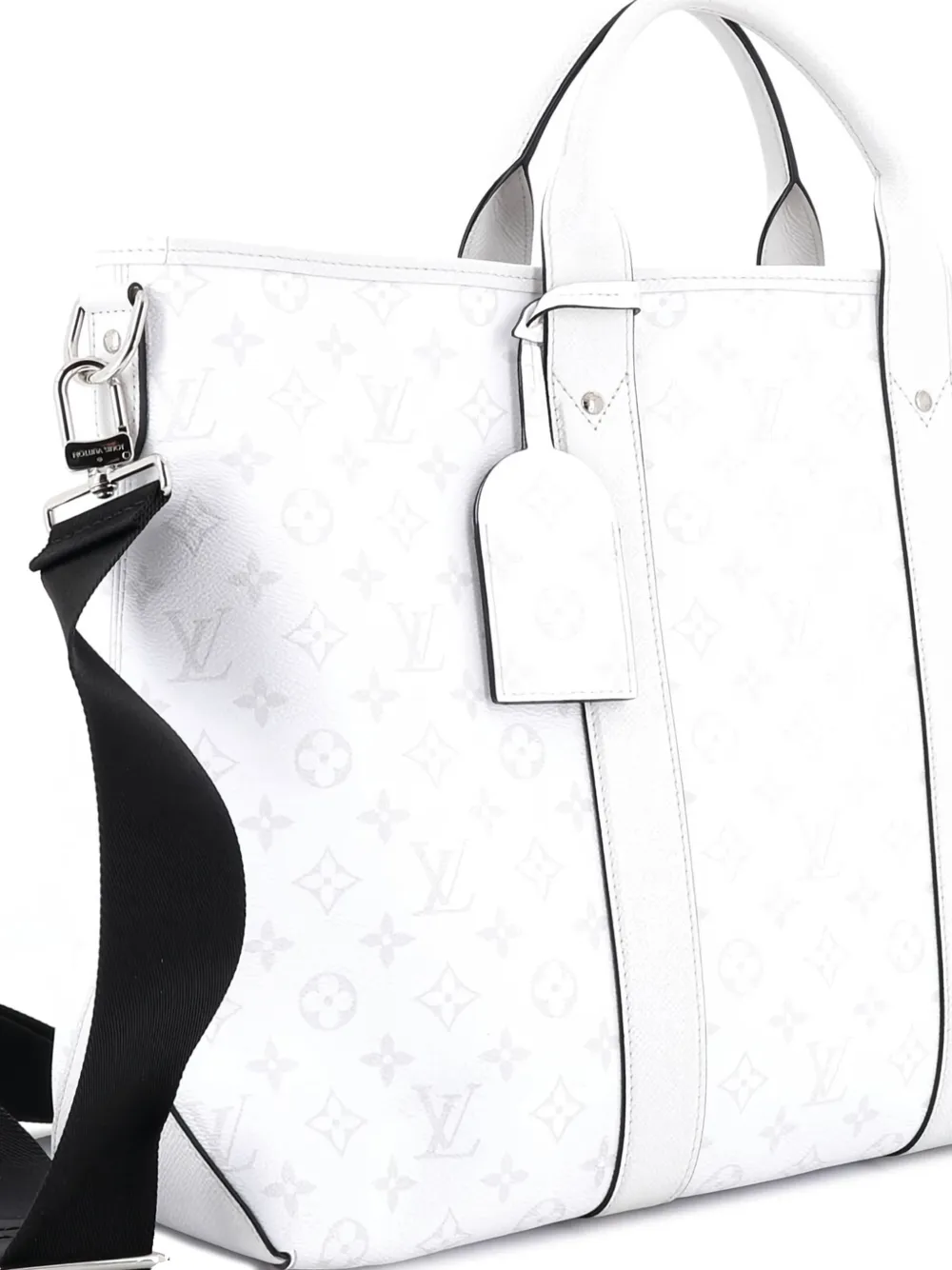 Louis Vuitton Pre-Owned Weekend NM Monogram Taigarama tote bag - ホワイト Louis Vuitton Pre-Owned Weekend NM Monogram Taigarama tote bag - ホワイト