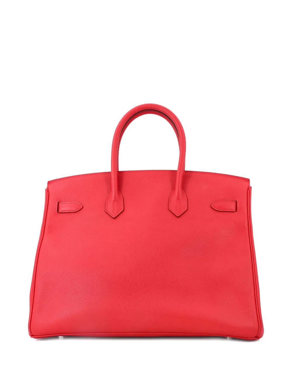 Hermès Pre-Owned Birkin Handbag Red Epsom with Palladium Hardware 35 satchel | Pre-Owned | Image 2